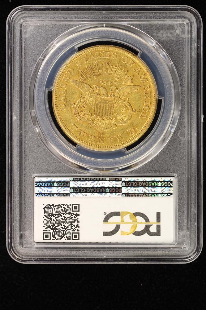 $20 1852-O Double Eagle Liberty Pcgs AU50 | Shutterbug